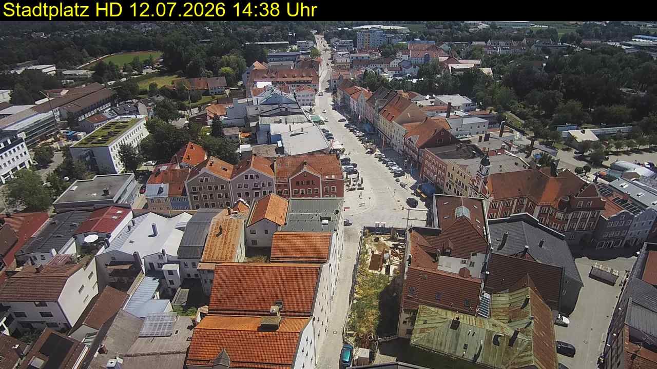 Archiv Foto Webcam Stadtplatz Eggenfelden