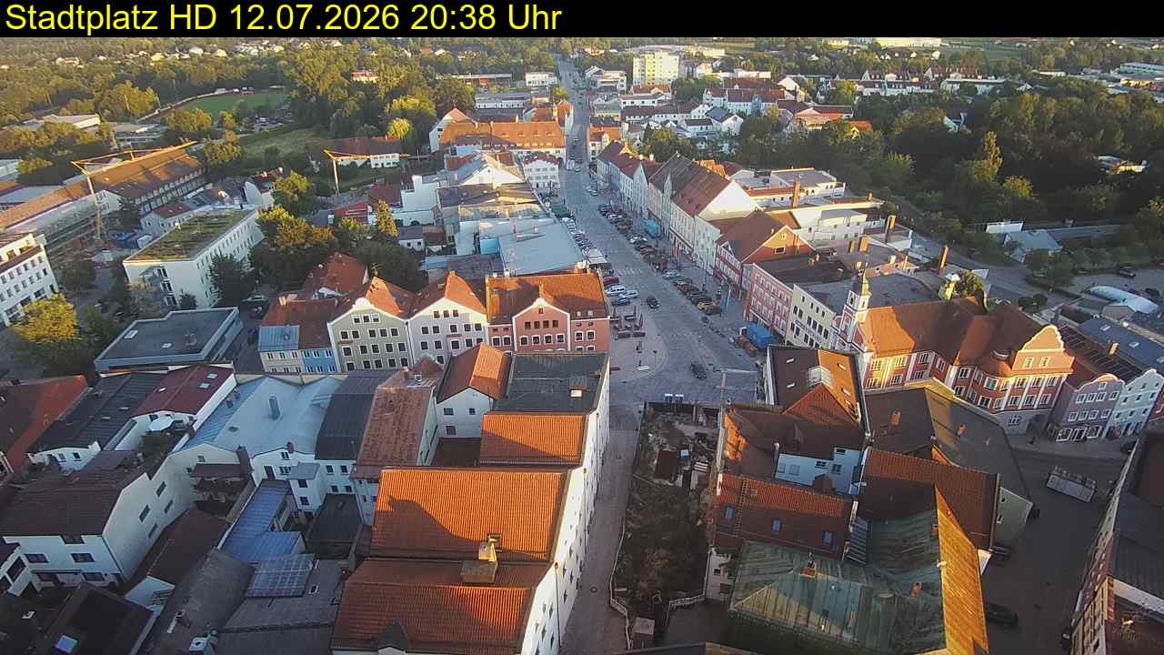 Archiv Foto Webcam Stadtplatz Eggenfelden