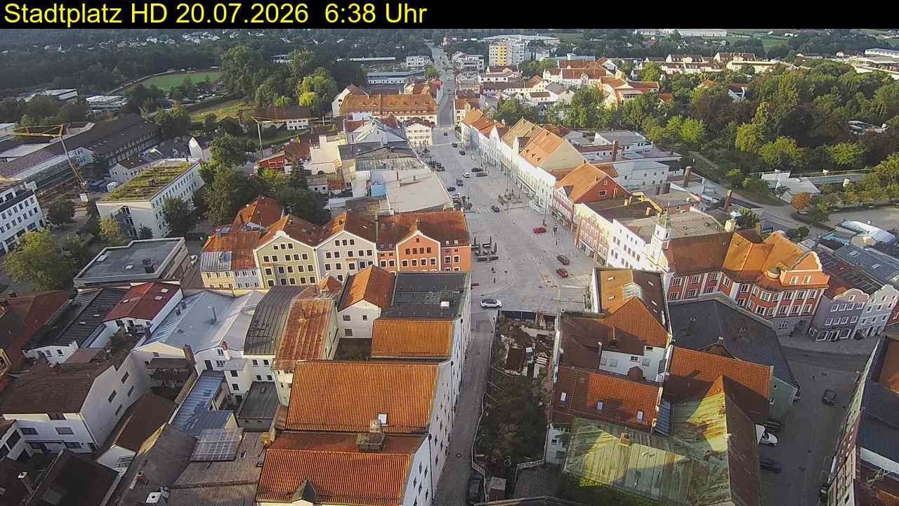 Archiv Foto Webcam Stadtplatz Eggenfelden