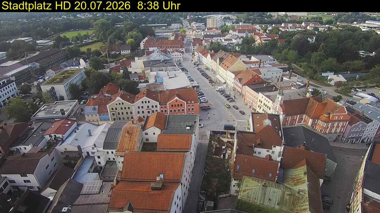 Archiv Foto Webcam Stadtplatz Eggenfelden