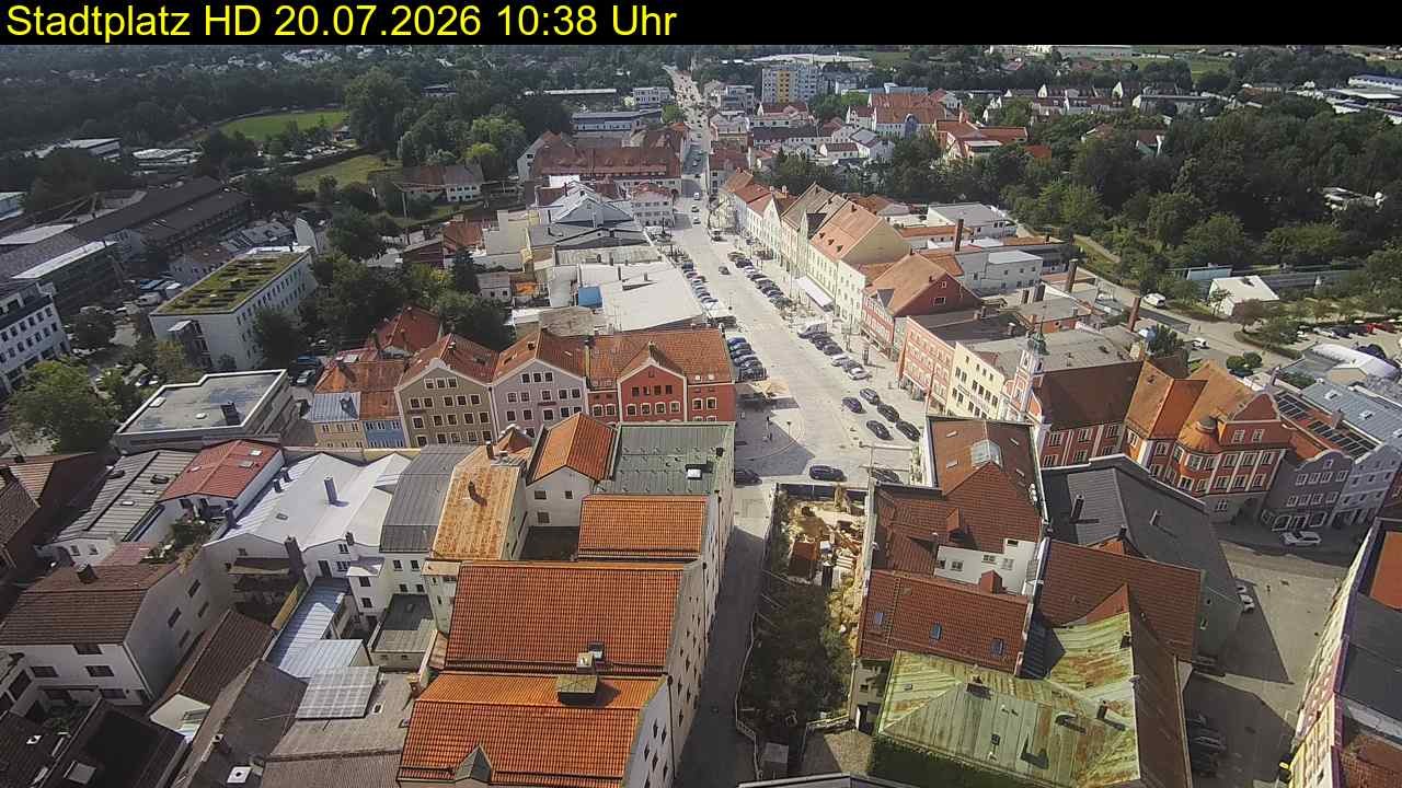 Archiv Foto Webcam Stadtplatz Eggenfelden