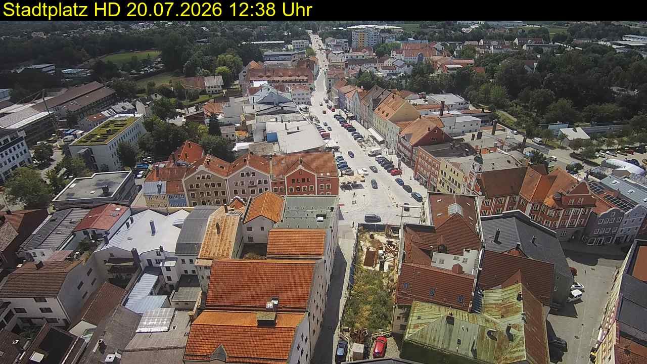 Archiv Foto Webcam Stadtplatz Eggenfelden