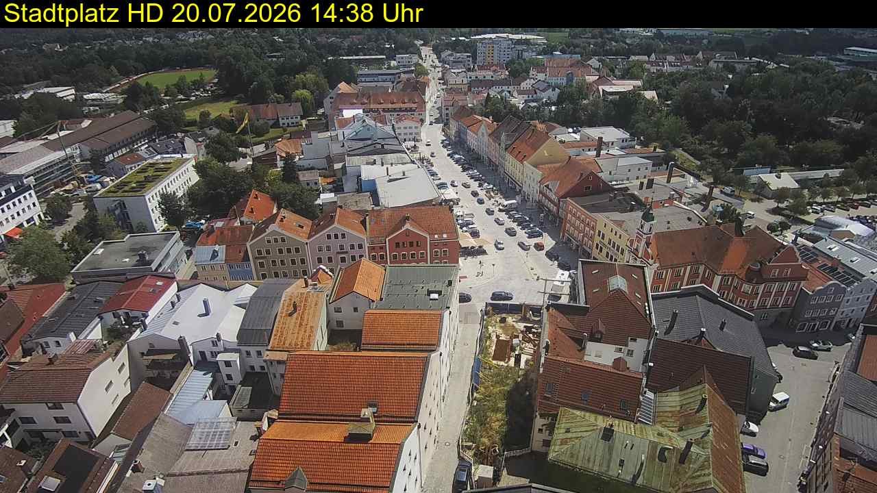 Archiv Foto Webcam Stadtplatz Eggenfelden