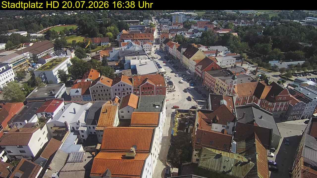 Archiv Foto Webcam Stadtplatz Eggenfelden