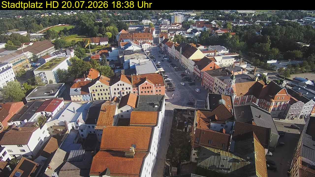 Archiv Foto Webcam Stadtplatz Eggenfelden