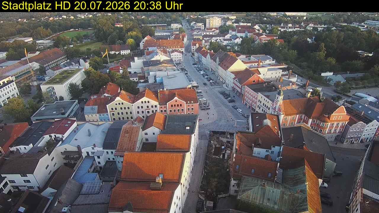 Archiv Foto Webcam Stadtplatz Eggenfelden