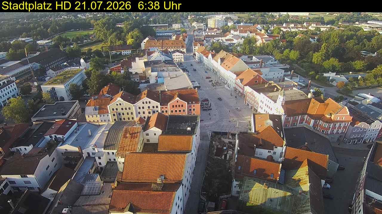 Archiv Foto Webcam Stadtplatz Eggenfelden