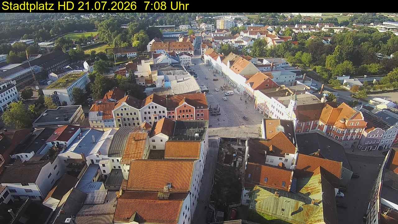 Archiv Foto Webcam Stadtplatz Eggenfelden