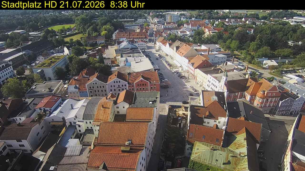 Archiv Foto Webcam Stadtplatz Eggenfelden