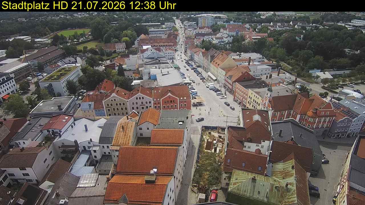 Archiv Foto Webcam Stadtplatz Eggenfelden
