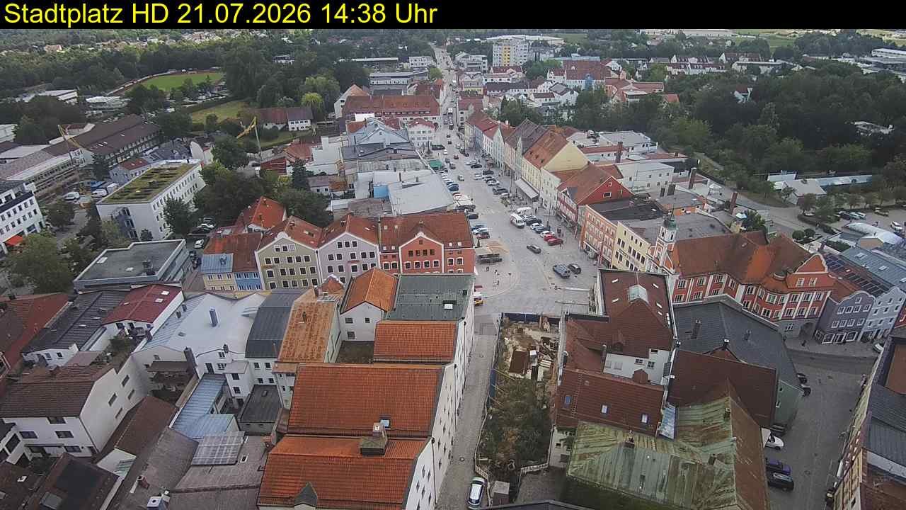 Archiv Foto Webcam Stadtplatz Eggenfelden