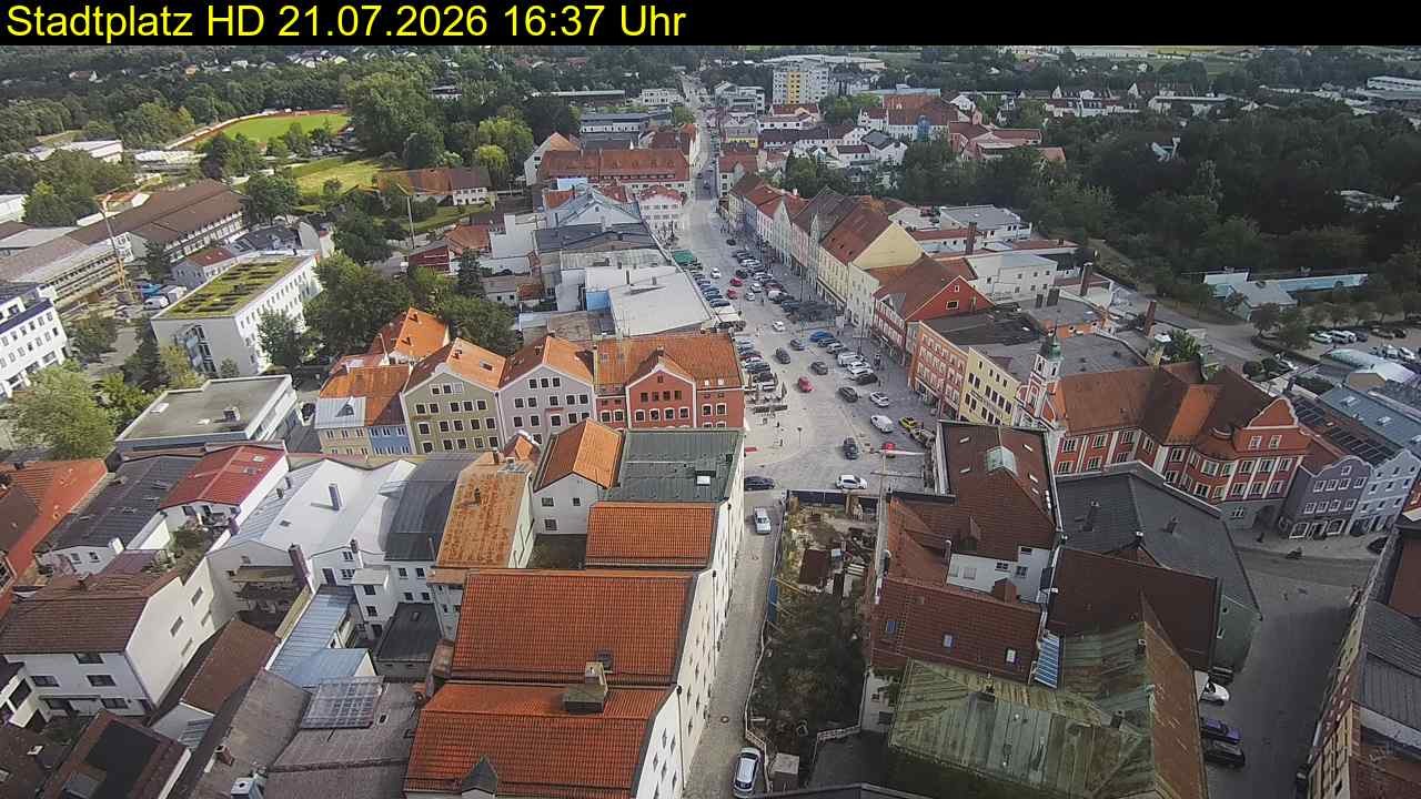 Archiv Foto Webcam Stadtplatz Eggenfelden