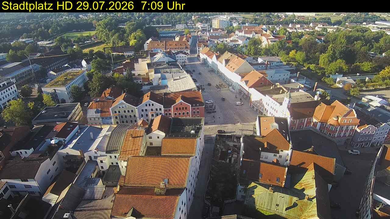 Archiv Foto Webcam Stadtplatz Eggenfelden
