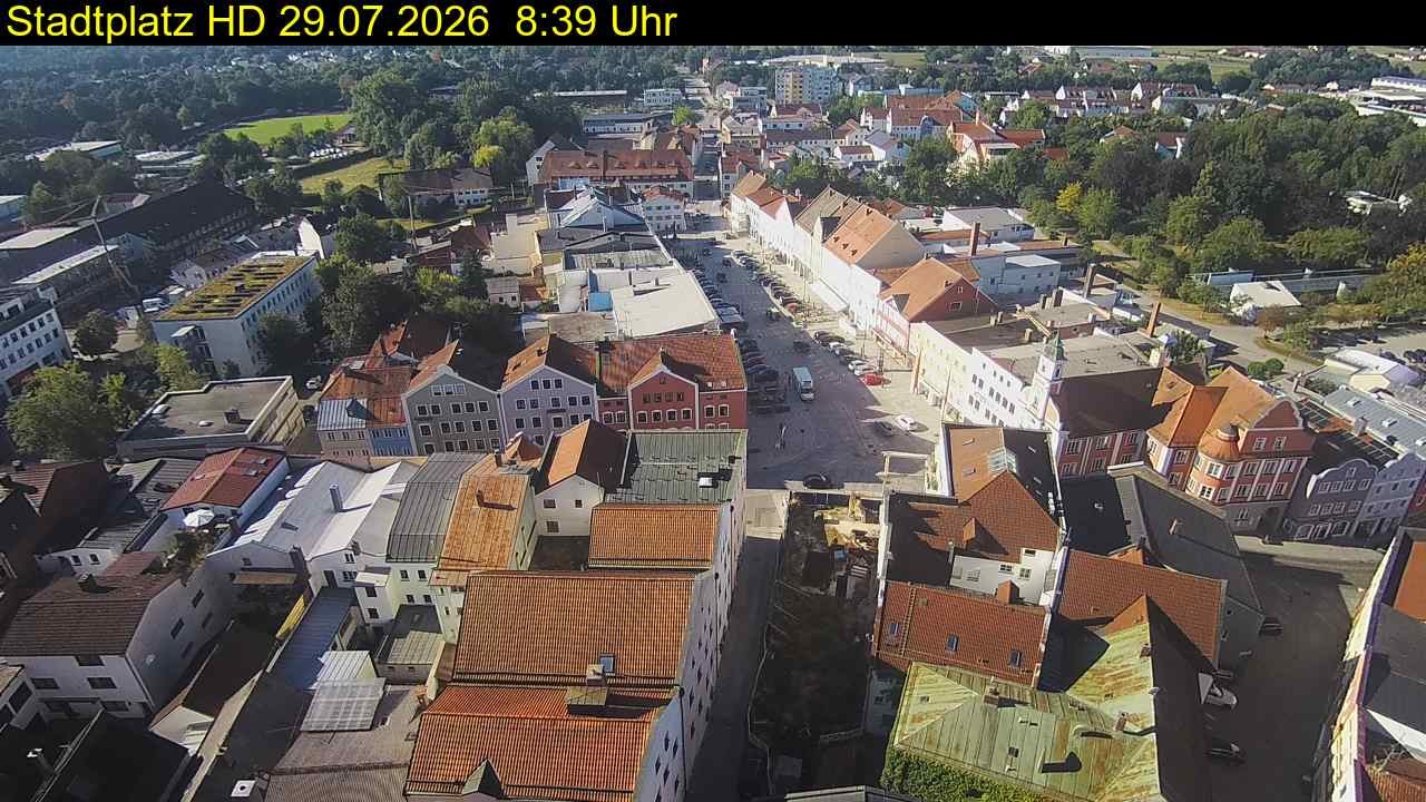Archiv Foto Webcam Stadtplatz Eggenfelden