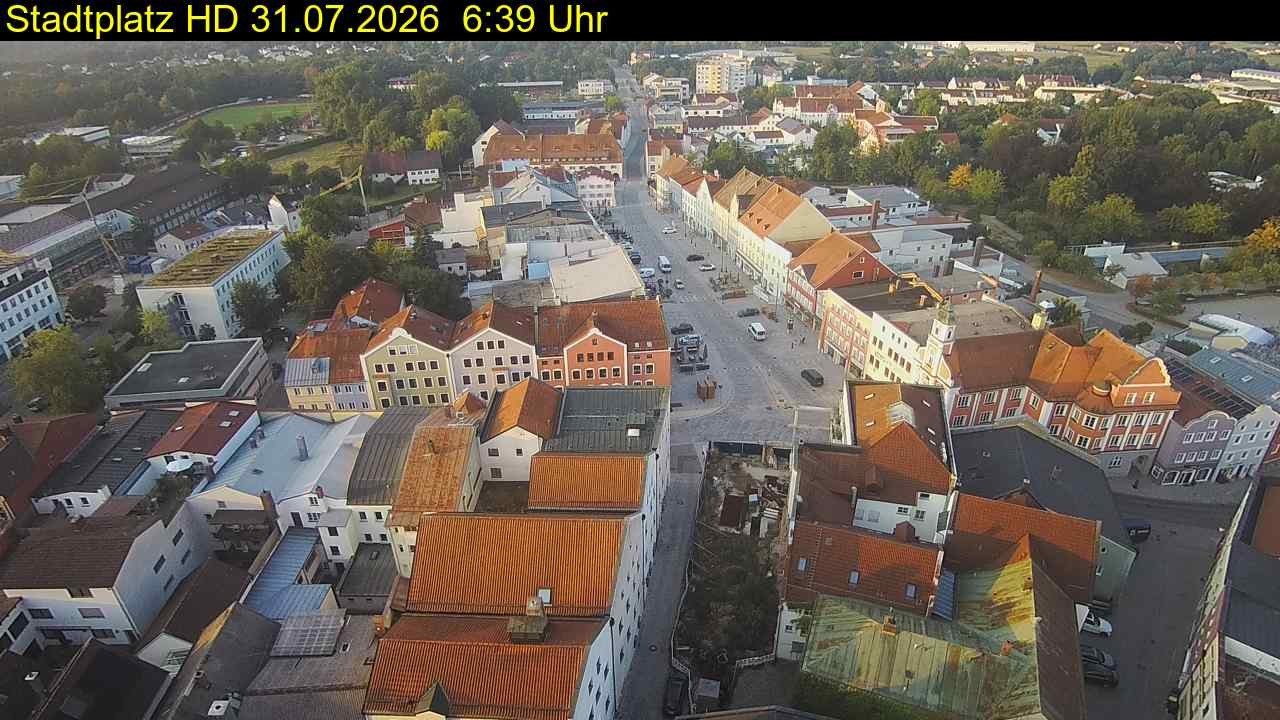 Archiv Foto Webcam Stadtplatz Eggenfelden