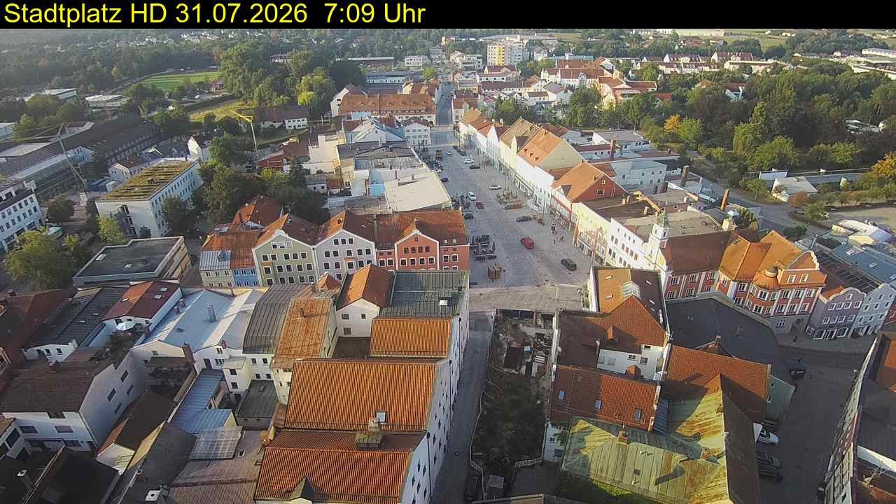 Archiv Foto Webcam Stadtplatz Eggenfelden