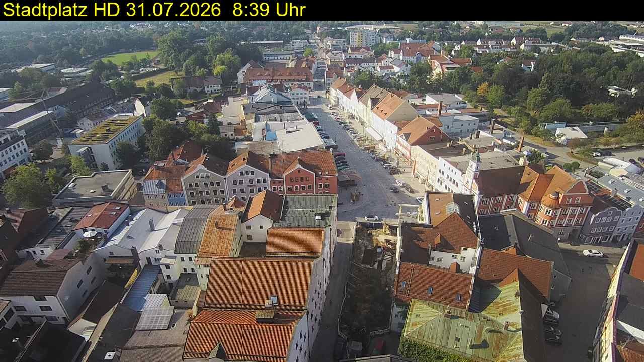 Archiv Foto Webcam Stadtplatz Eggenfelden