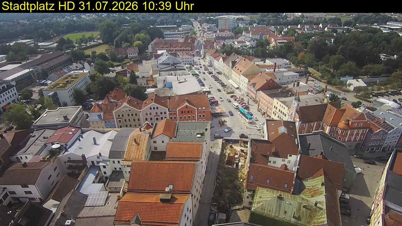 Archiv Foto Webcam Stadtplatz Eggenfelden