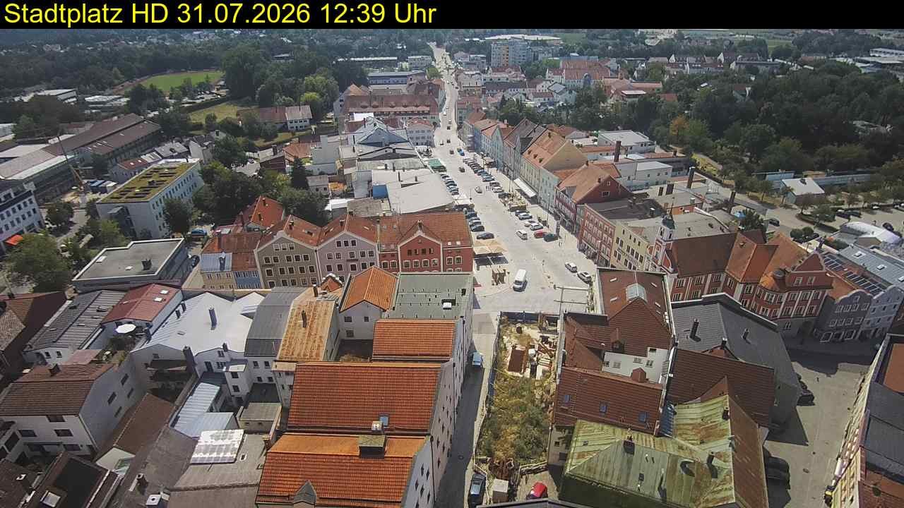 Archiv Foto Webcam Stadtplatz Eggenfelden