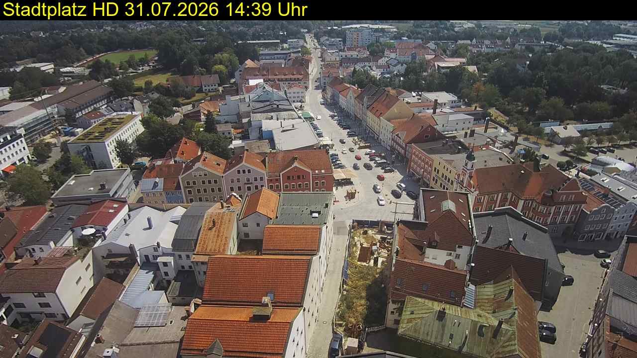 Archiv Foto Webcam Stadtplatz Eggenfelden