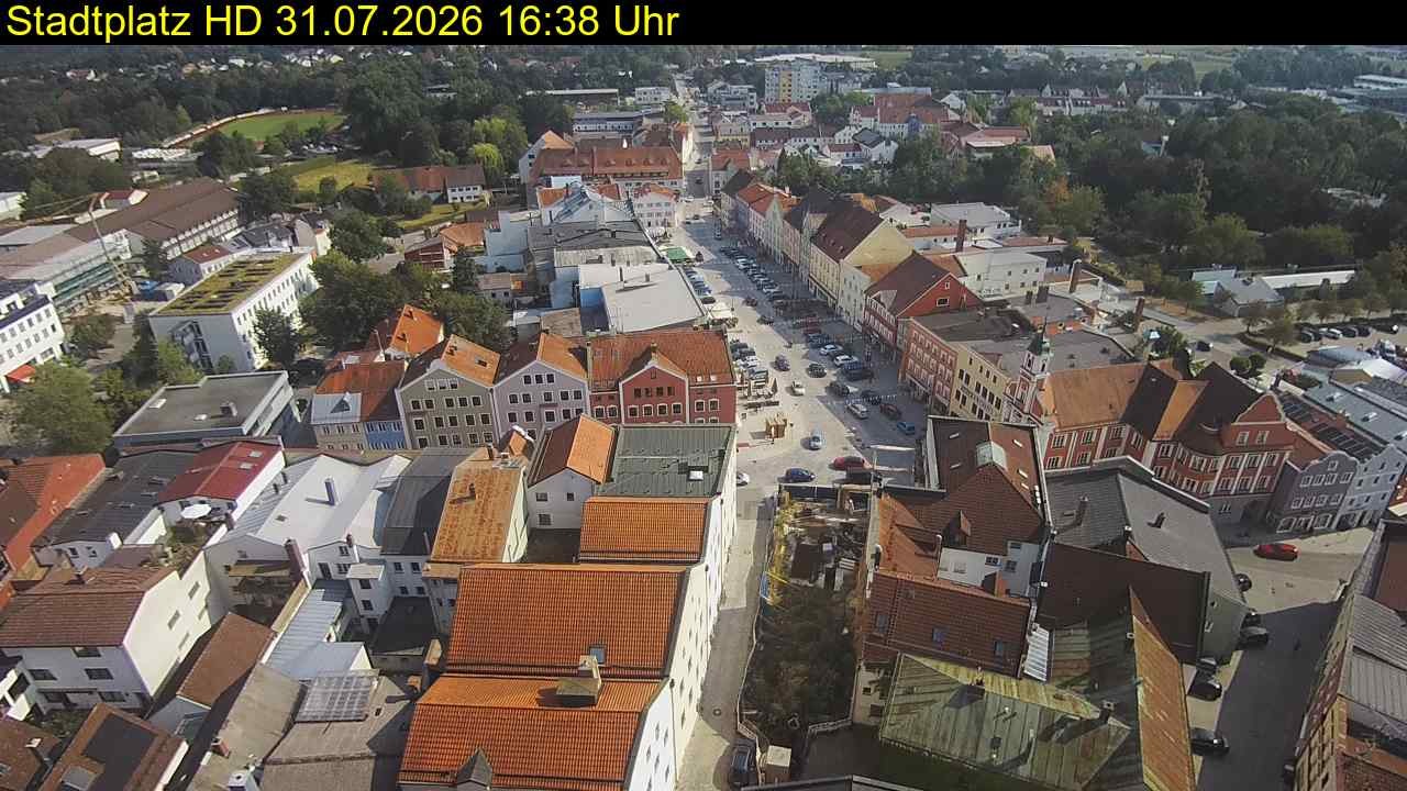 Archiv Foto Webcam Stadtplatz Eggenfelden