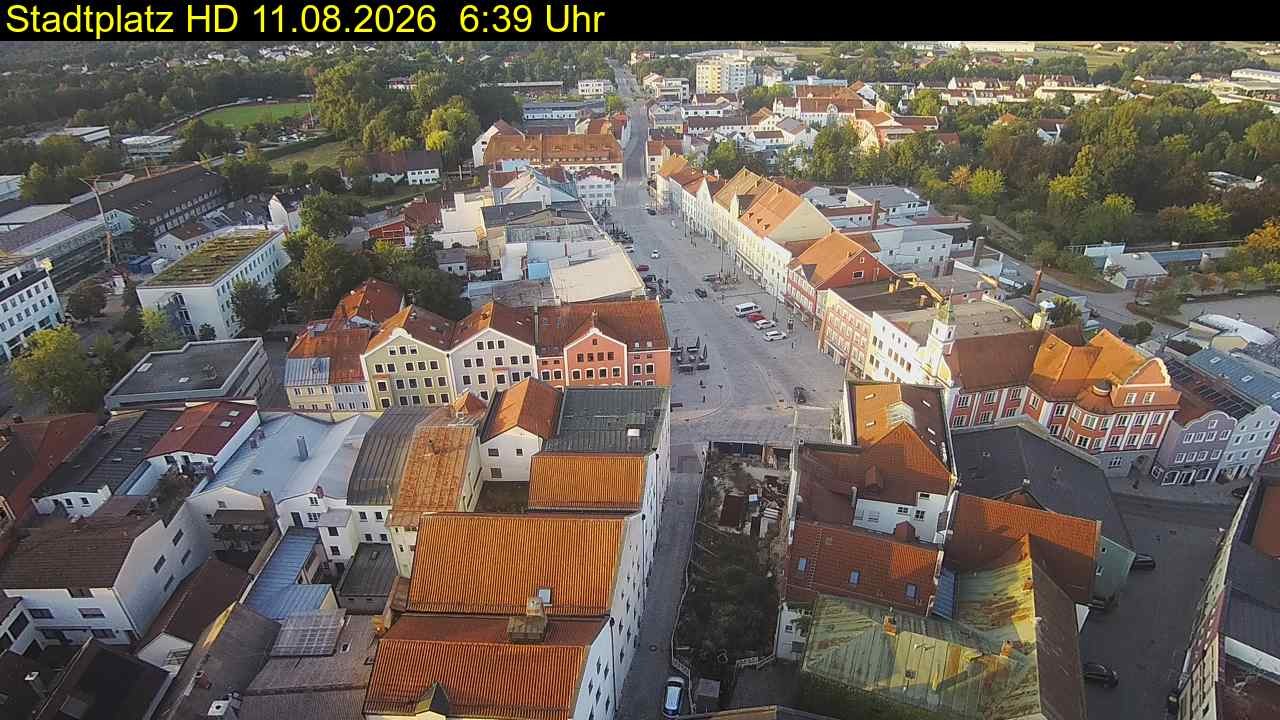 Archiv Foto Webcam Stadtplatz Eggenfelden