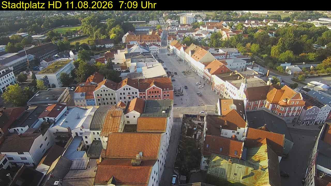 Archiv Foto Webcam Stadtplatz Eggenfelden