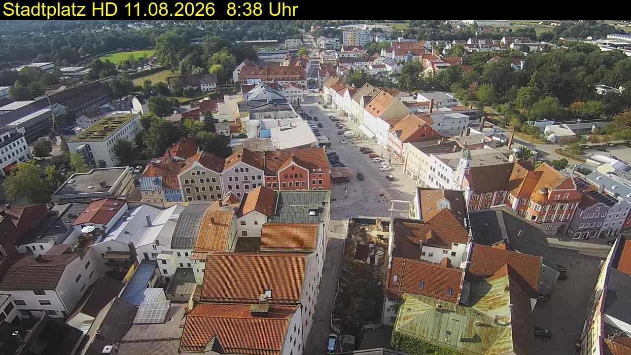 Archiv Foto Webcam Stadtplatz Eggenfelden