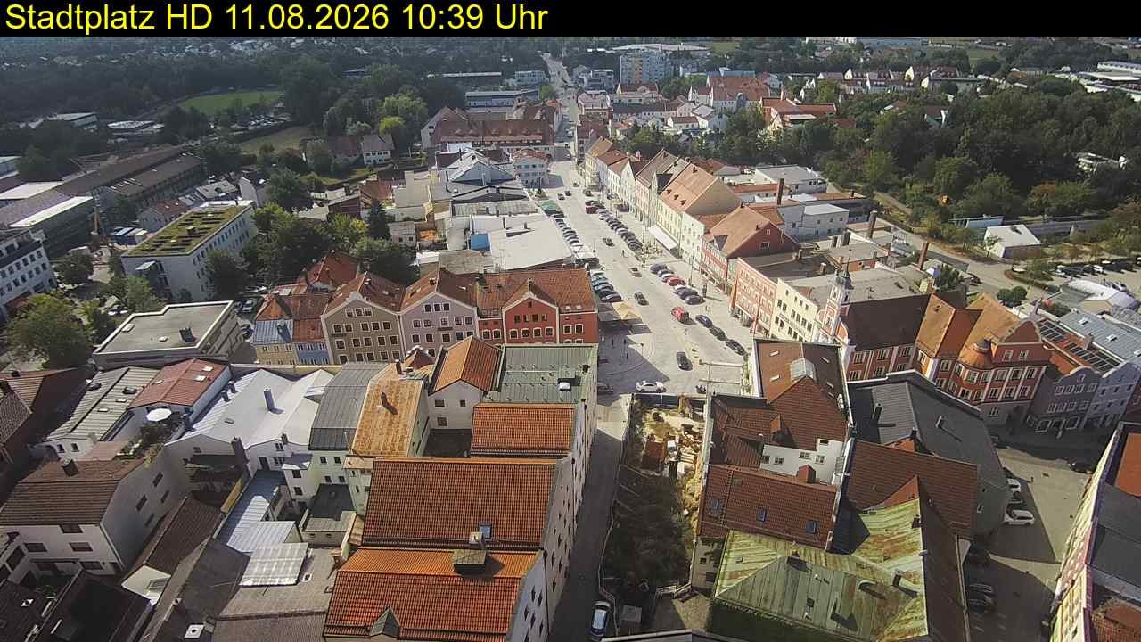 Archiv Foto Webcam Stadtplatz Eggenfelden