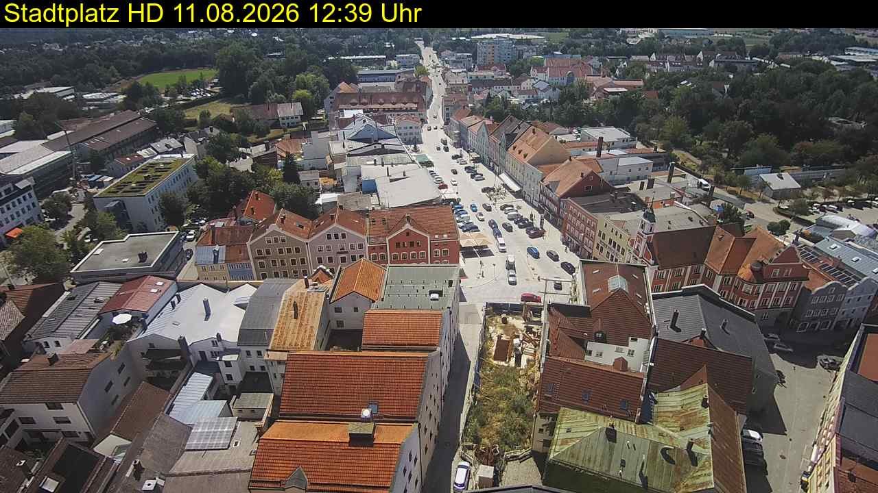 Archiv Foto Webcam Stadtplatz Eggenfelden