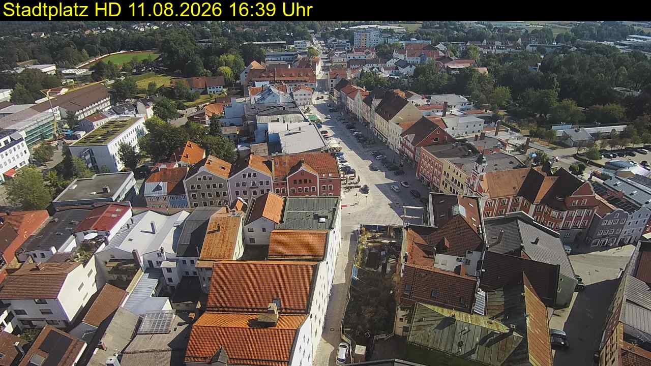 Archiv Foto Webcam Stadtplatz Eggenfelden