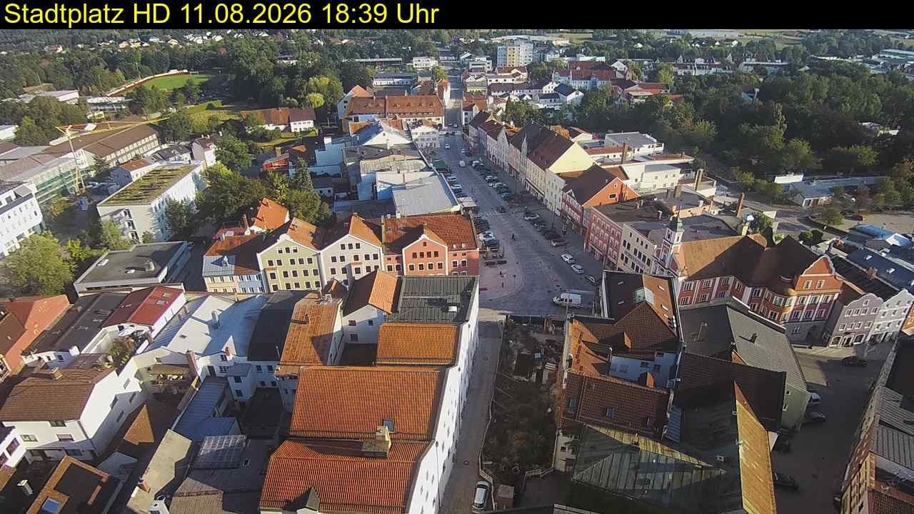 Archiv Foto Webcam Stadtplatz Eggenfelden