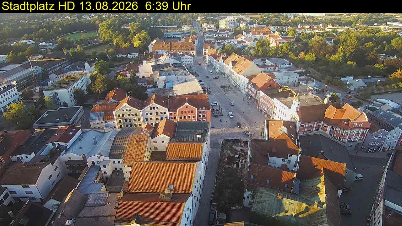 Archiv Foto Webcam Stadtplatz Eggenfelden