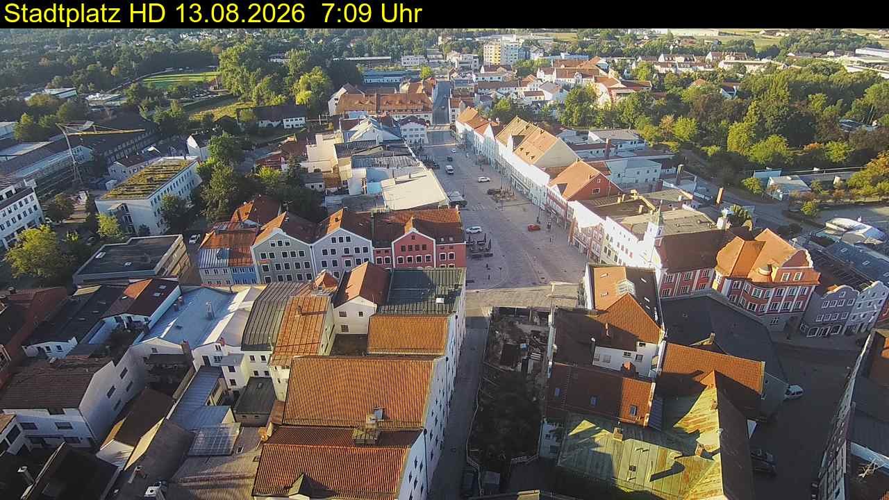Archiv Foto Webcam Stadtplatz Eggenfelden