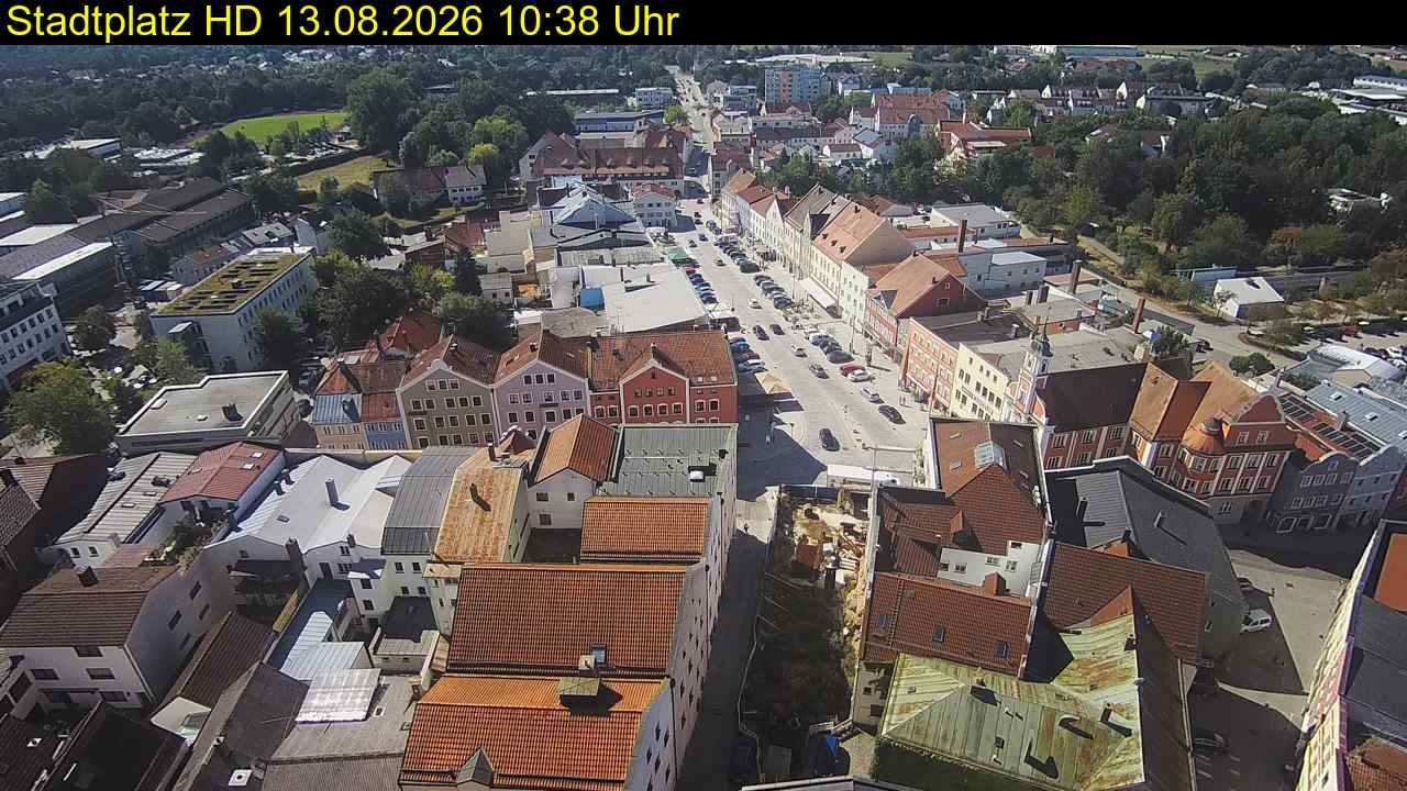 Archiv Foto Webcam Stadtplatz Eggenfelden