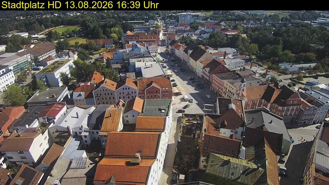 Archiv Foto Webcam Stadtplatz Eggenfelden