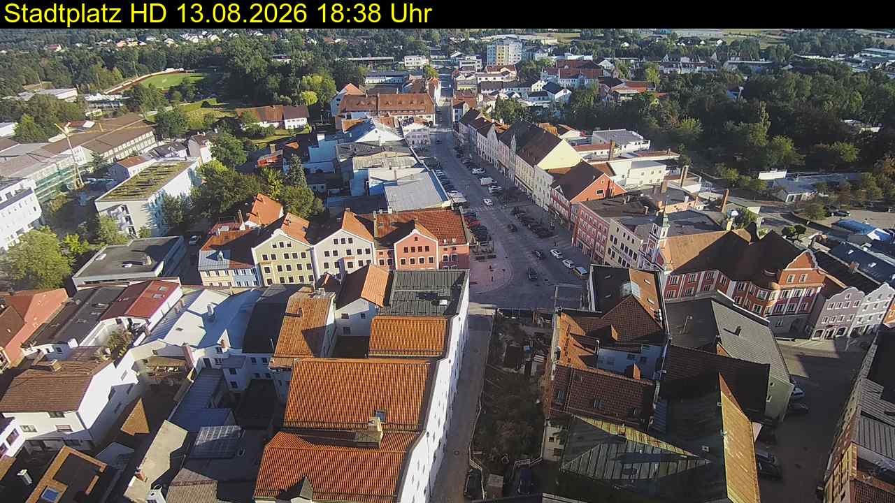 Archiv Foto Webcam Stadtplatz Eggenfelden