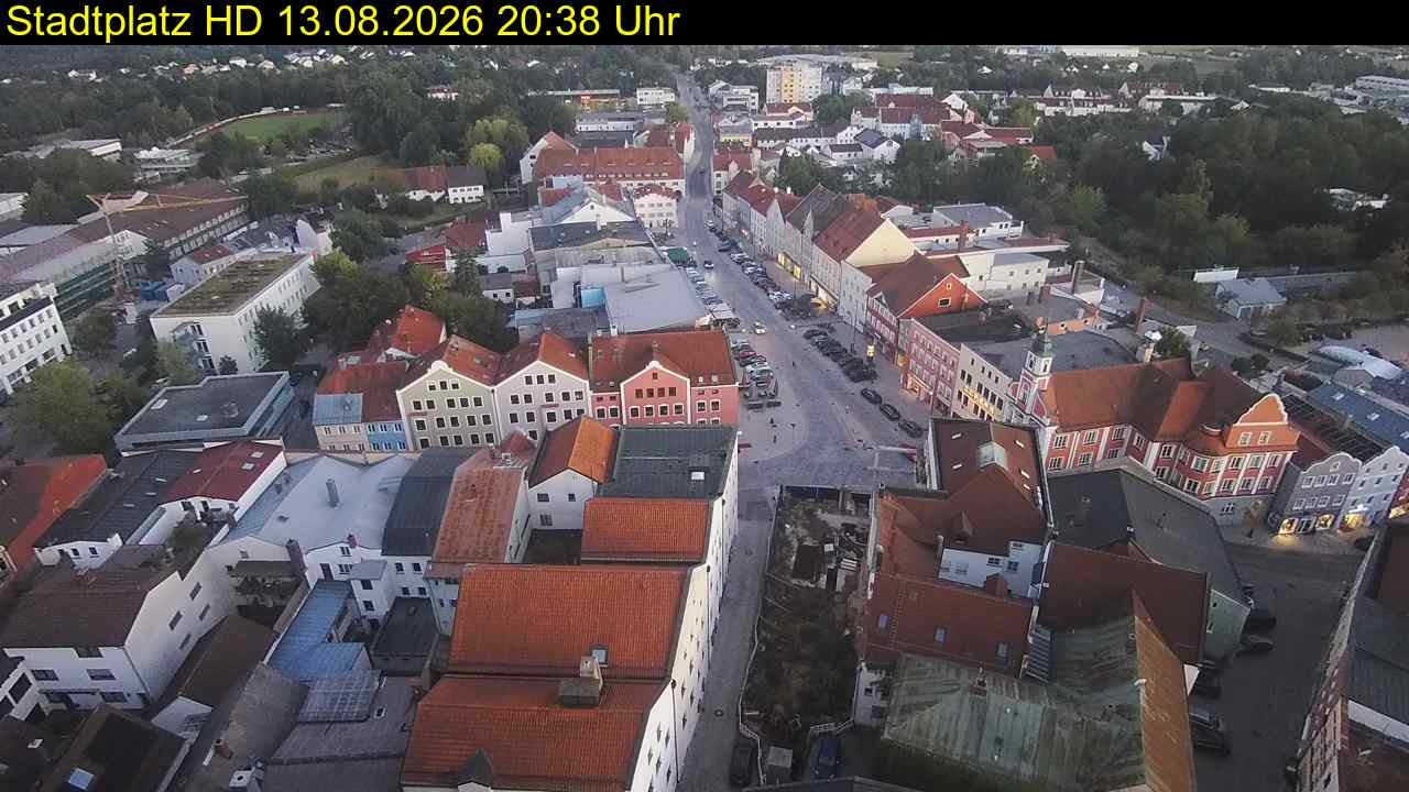 Archiv Foto Webcam Stadtplatz Eggenfelden