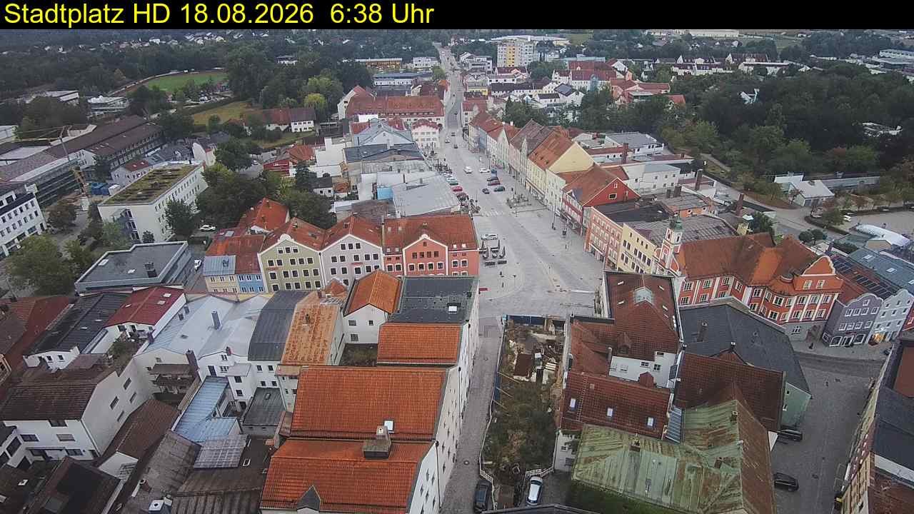 Archiv Foto Webcam Stadtplatz Eggenfelden