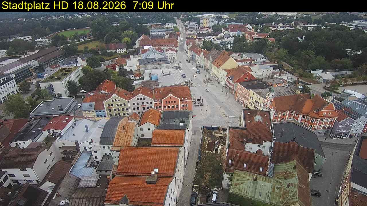 Archiv Foto Webcam Stadtplatz Eggenfelden