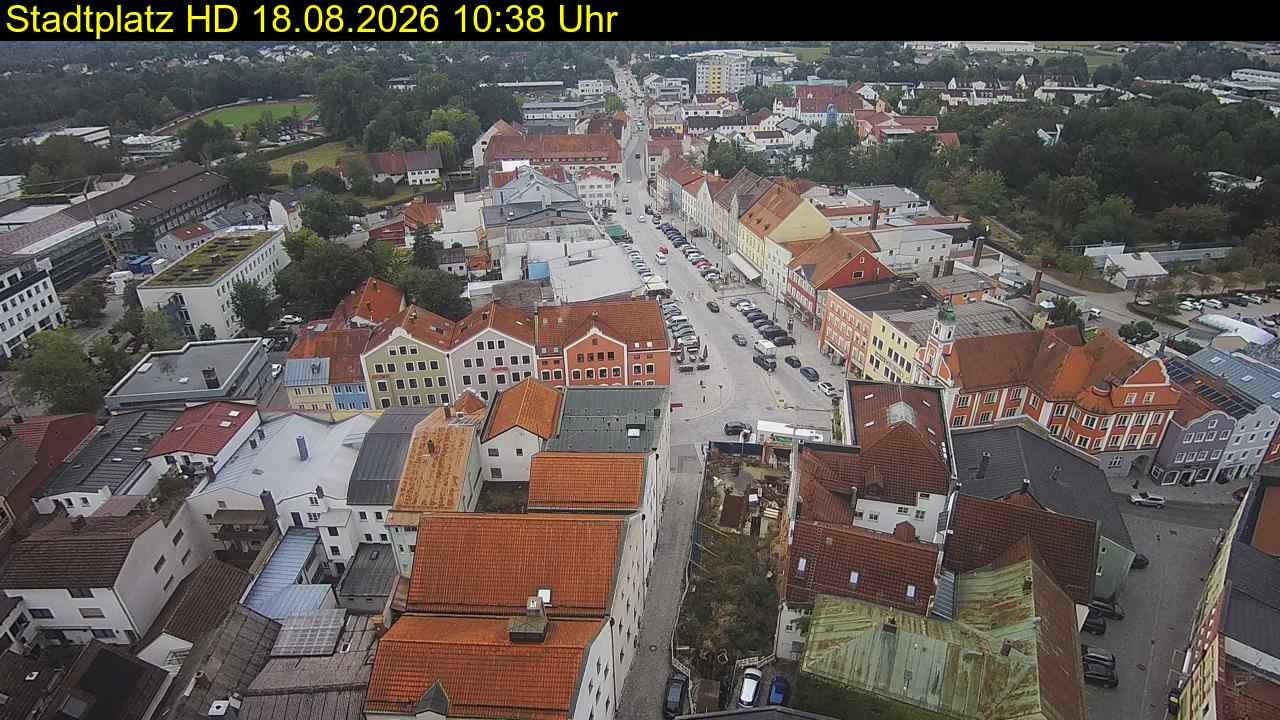 Archiv Foto Webcam Stadtplatz Eggenfelden