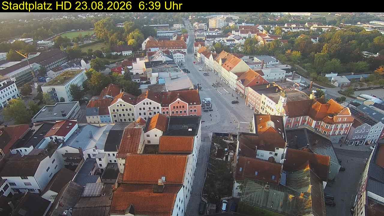 Archived image Webcam Town Square in Eggenfelden