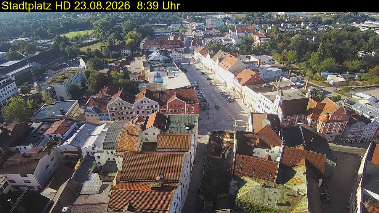 Archived image Webcam Town Square in Eggenfelden