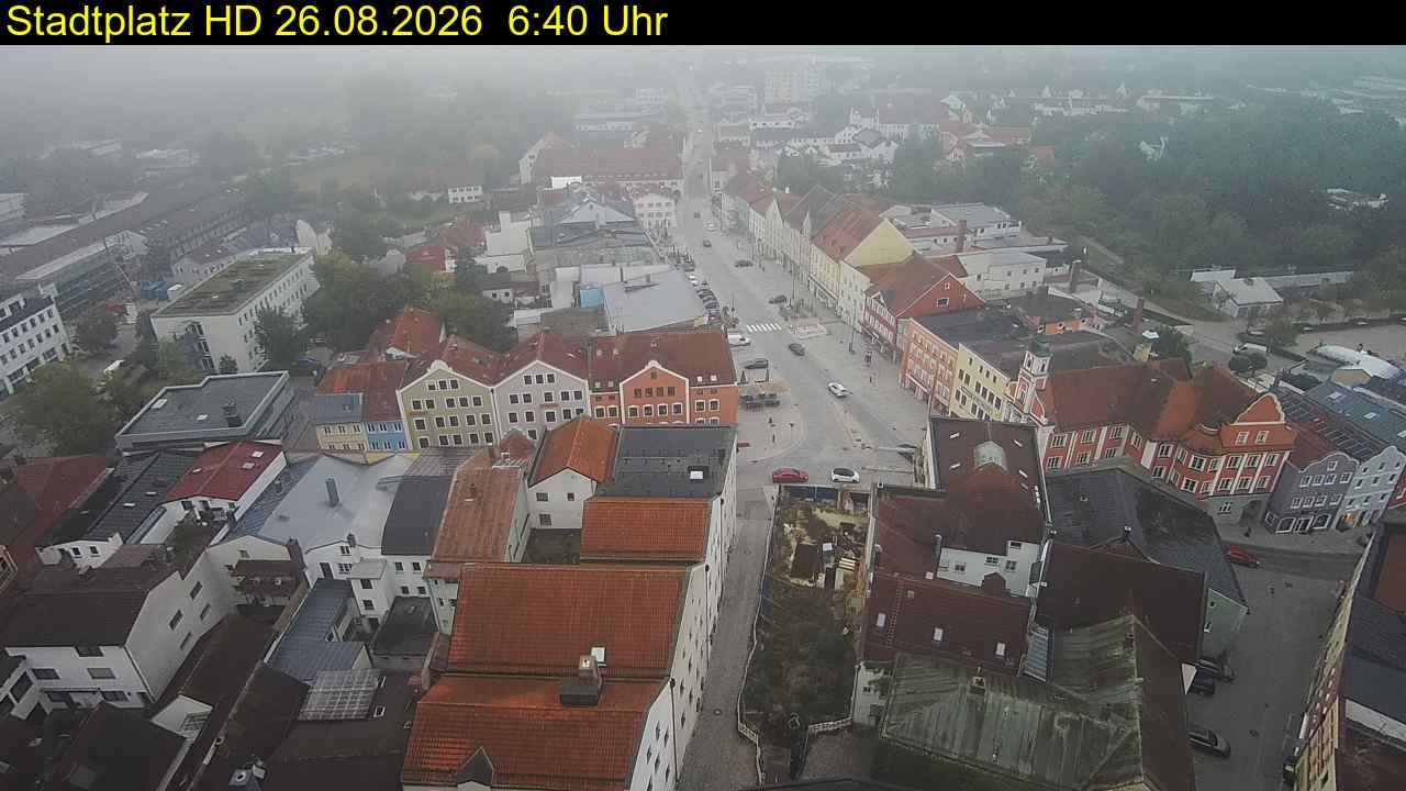Archiv Foto Webcam Stadtplatz Eggenfelden