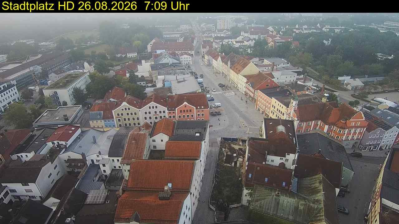 Archiv Foto Webcam Stadtplatz Eggenfelden