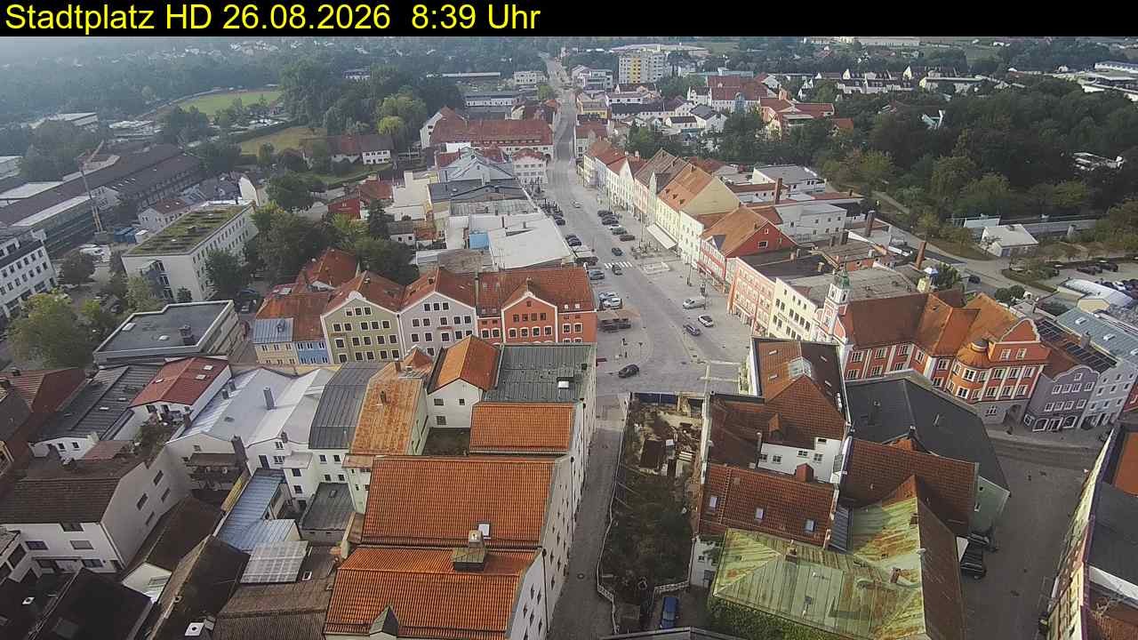 Archiv Foto Webcam Stadtplatz Eggenfelden