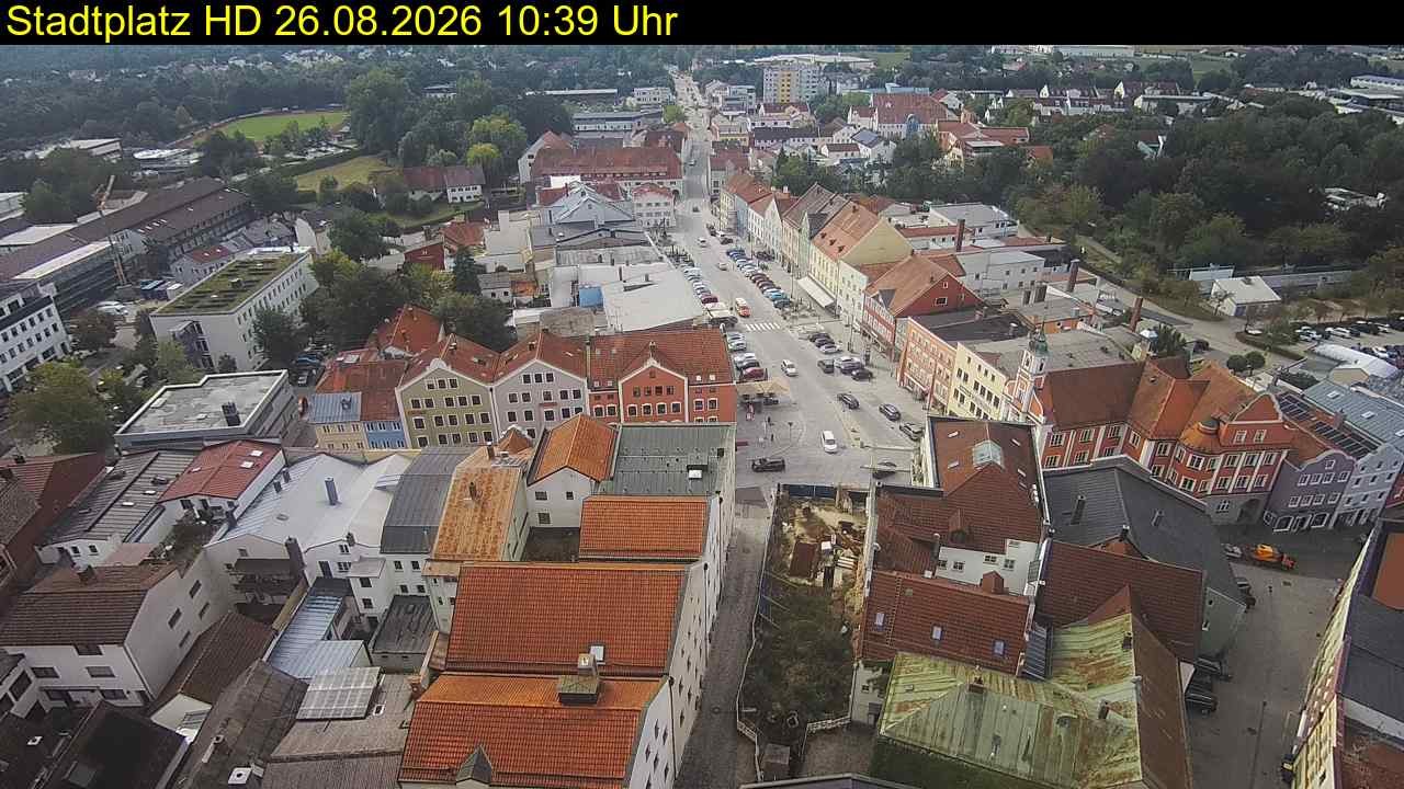 Archiv Foto Webcam Stadtplatz Eggenfelden