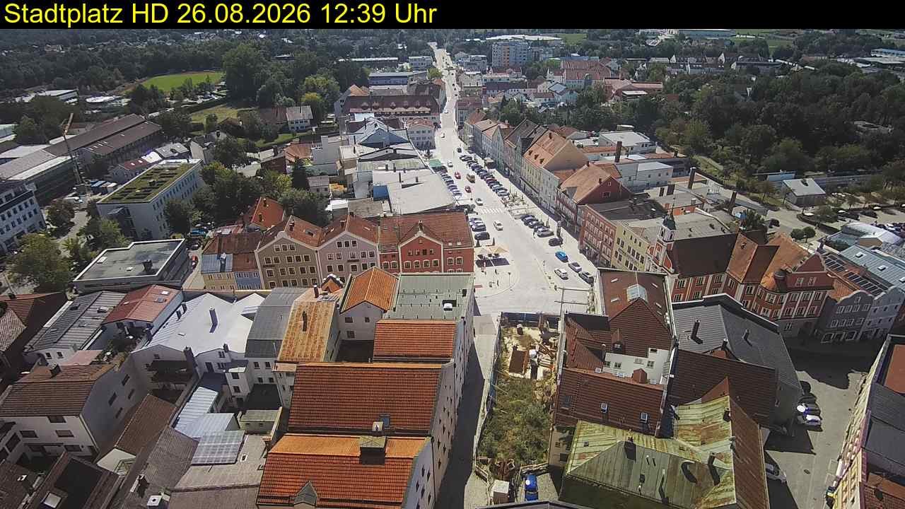 Archiv Foto Webcam Stadtplatz Eggenfelden
