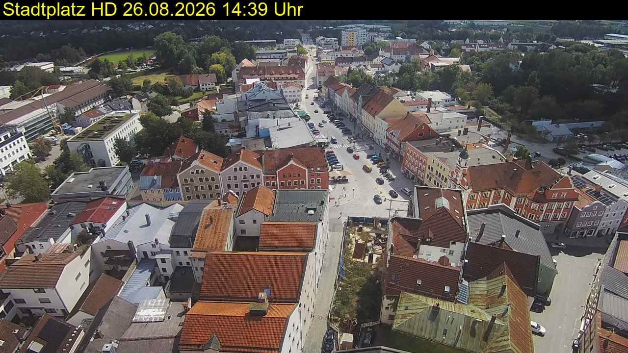 Archiv Foto Webcam Stadtplatz Eggenfelden