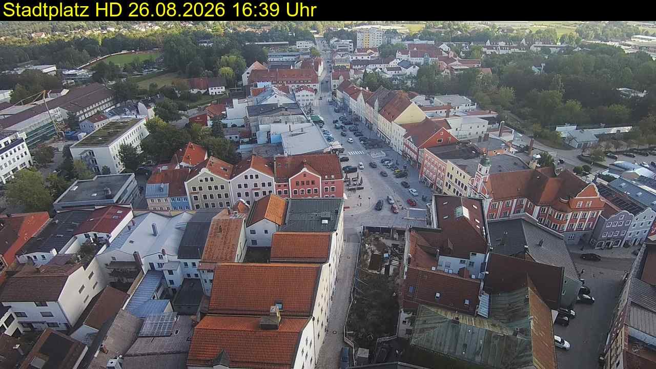 Archiv Foto Webcam Stadtplatz Eggenfelden
